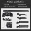 Nitze Shoulder Rig Kit with Quick Release Baseplate for Manfrotto-Style, Shoulder Pad, and Extendable Rosette Handle Kit - JK-01B view 2