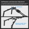 Nitze Shoulder Rig Kit with Quick Release Baseplate for Manfrotto-Style, Shoulder Pad, and Extendable Rosette Handle Kit - JK-01B view 4