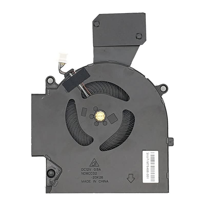 Laptop GPU Fan for HP 16-C0500LA 16-C0502LA 16-C0503LA 16-C0504LA 16-C0506LA 16-C0665AX 16-C0666AX 16-C0668AX 16-C0669AX 16-C0670AX DC12V 0.5A