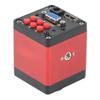 14MP VGA HDMI Lab Digital Industrial Soldering Repair Video Microscope Camera & 500X C-Mount Lens Whit 56-LED Adjustable Ring Light - Red view 3