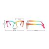 Melrose 2023 Fashion Vintage Anti Blue Light Women Glasse Retro Designer Eyeglasse Frame Ladies Clear Computer (2PCS C1+C8, 1, multiplier_x) view 2