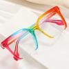 Melrose 2023 Fashion Vintage Anti Blue Light Women Glasse Retro Designer Eyeglasse Frame Ladies Clear Computer (2PCS C1+C8, 1, multiplier_x) view 3