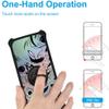 PCD P50 4g Case Compatible with PCD P50 4g Phone Case Cover [with Tempered Glass Screen Protector][Hard PC + Soft Silicone][Ring Support] [Silver Reflect Light] DYH-XGS view 4