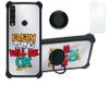 Orbic Magic Case Compatible with Orbic Magic 5g Phone Case Cover [with Tempered Glass Screen Protector][Hard PC + Soft Silicone][Ring Support] [Silver Reflect Light] DYH-OK view 1