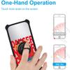 ATT Calypso 3 Case Compatible with ATT Calypso 3 U328aa Phone Case Cover [with Tempered Glass Screen Protector][Hard PC + Soft Silicone][Ring Support] [Silver Reflect Light] DYH-KX view 4