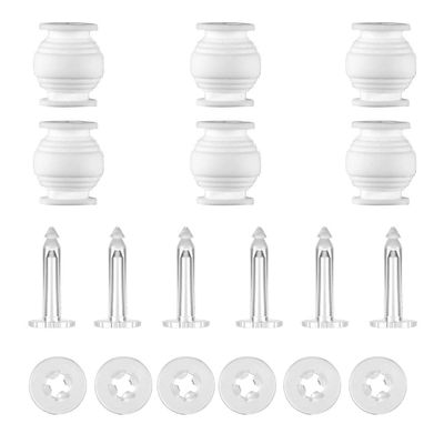 AAPIE 6 Packs Soft Silicone Damping Balls Rubber Damper Anti-Drop Pins Kits Gimbal Mounting Buckle for DJI Phantom 3 Gimbal Camera