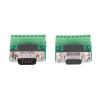 DB9 Male Female Connector Adapter, DB9 Male Female Screw Terminal Screw Terminal 9 Pin 9 Hole Conversion Board for RS232 RS485 view 1