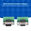 DB9 Male Female Connector Adapter, DB9 Male Female Screw Terminal Screw Terminal 9 Pin 9 Hole Conversion Board for RS232 RS485 view 2