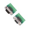 DB9 Male Female Connector Adapter, DB9 Male Female Screw Terminal Screw Terminal 9 Pin 9 Hole Conversion Board for RS232 RS485 view 4