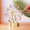 Certykllp Spinning Ferris Wheel with Personalized 1-12 Family Name Custom Metal Desktop Family Snowman Ferris Wheel with LED Light for Home Dcor Christmas Birthday Gifts (Snowman Ferris wheel) view 4