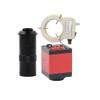 14MP VGA HDMI Lab Digital Industrial Soldering Repair Video Microscope Camera & 100X C-Mount Lens Whit 56-LED Adjustable Ring Light - Red view 1