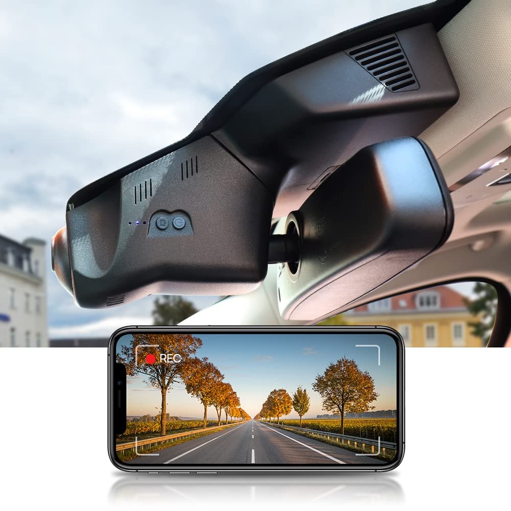 Fitcamx 4K Dash Cam Suitable for Land Rover Range Rover Evoque 2020 2021 2022 2023 2024 (Model 1118/L551), OEM Look, 2160P UHD Video, WiFi & APP, Loop Recording, G-Sensor, Easy to Install, 64GB Card