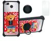Fairphone 3 Case Compatible with Fairphone 3 Phone Case Cover [with Tempered Glass Screen Protector][Hard PC + Soft Silicone][Ring Support] [Silver Reflect Light] DYH-KX view 1