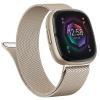 Vanjua Metal Band for Fitbit Sense 2,Sense Bands, Fitbit Versa 4,Versa 3 Bands Women Men,Versa 4 Smartwatch (Large, Champagne Gold) view 1