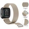 Vanjua Metal Band for Fitbit Sense 2,Sense Bands, Fitbit Versa 4,Versa 3 Bands Women Men,Versa 4 Smartwatch (Large, Champagne Gold) view 2