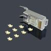 10Pcs Network Connectors RJ45 Cat7 Shield FTP 1.45mm 8P8C Plugs view 2