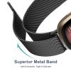 Vanjua Metal Band for Fitbit Sense 2,Sense Bands, Fitbit Versa 4,Versa 3 Bands Women Men,Versa 4 Smartwatch (Small, Black) view 3