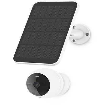 Noorio Home Security System with B200 1080p Wireless Security Camera x1, Solar Panel x1, AI Motion Detection WiFi Indoor Camera, Color Night Vision, 2-Way Talk, Compatible with Alexa