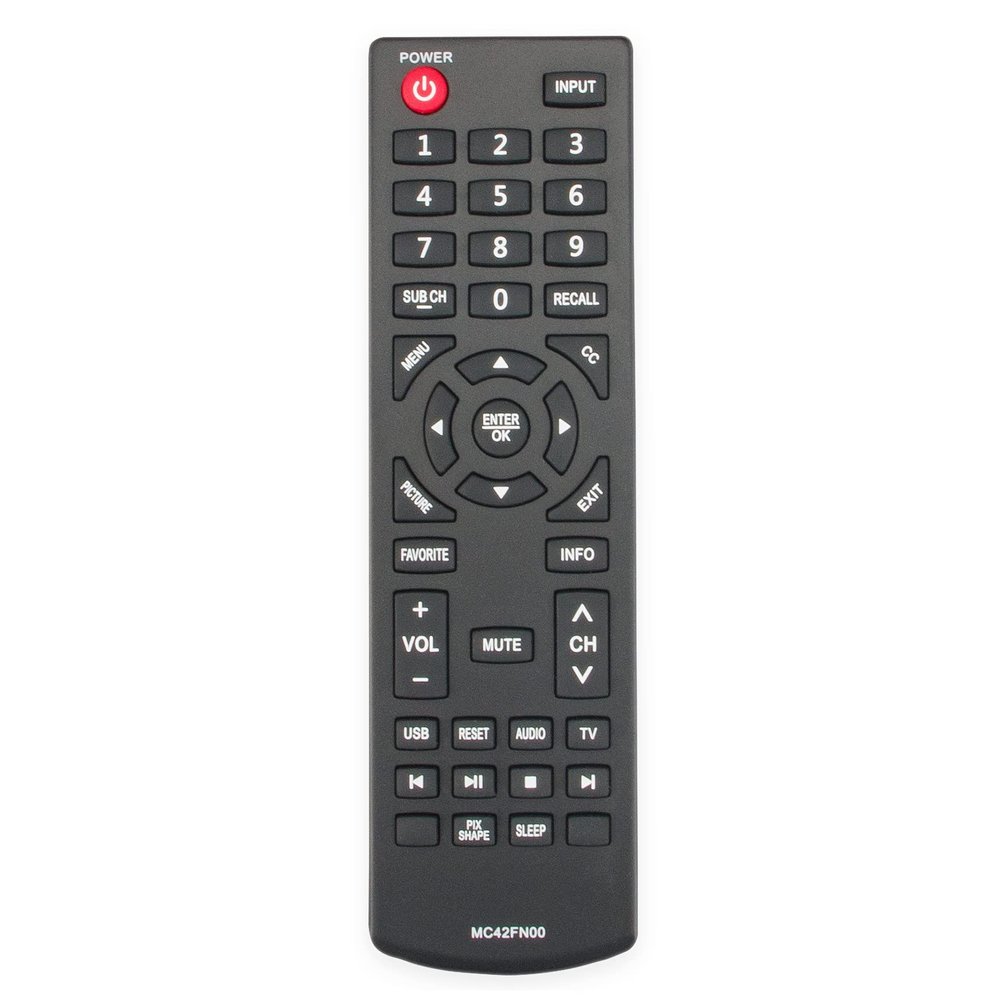 ALLIMITY MC42FN00 Replacement Remote Control Compatible with Sanyo 4K OLED LCD HDTV FVD4064 DP32D53M DP39D14M FW24E05T DP50E44M DP32D53 DP40D64 DP24E14M sub RC200NS00