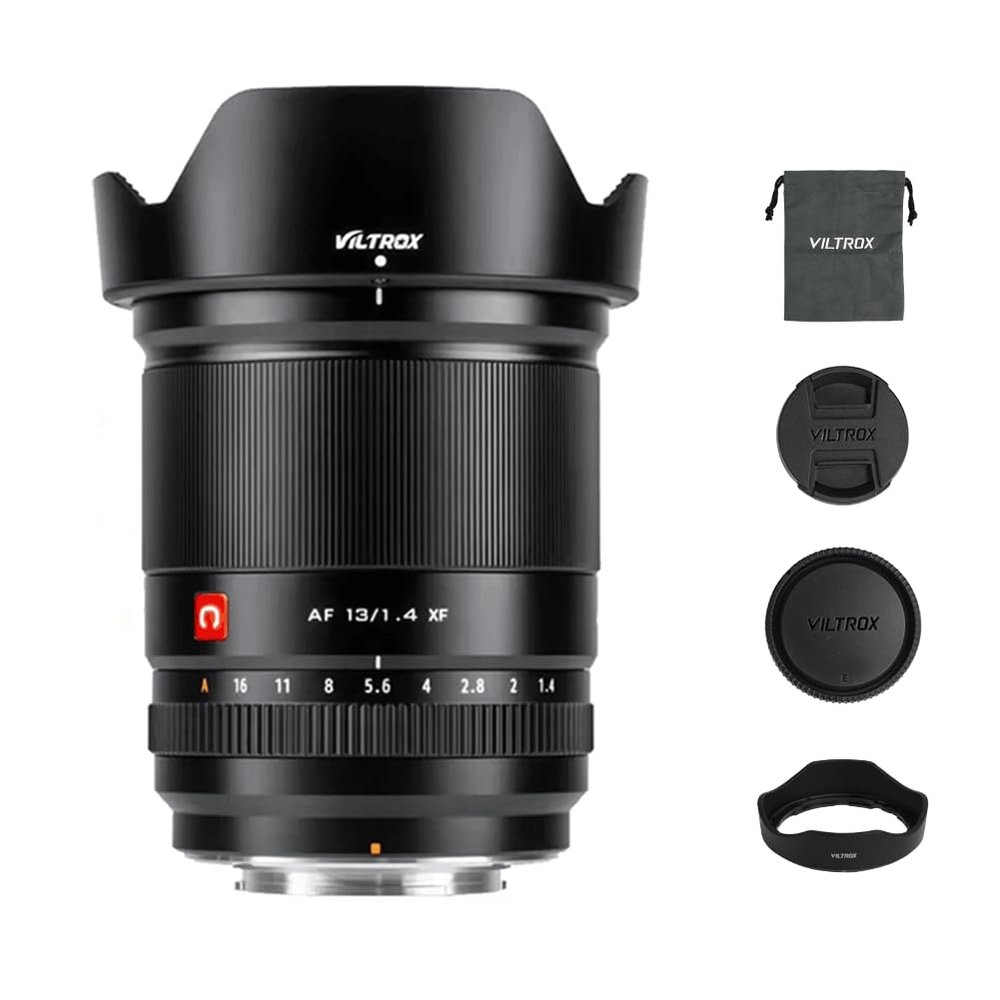 VILTROX 13mm F1.4 APS-C STM AF Large Aperture Prime Fixed Focus Vlog Lens for Fuji Fujifilm X Mount XS10 XE1 XT3 XT4 XT30 XPRO3