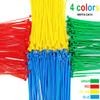 400Pcs Colored Zip Ties 4 Inch Small Zip Ties Cable Ties Mini Zipties Red Yellow Green Blue Zip Ties Set 4/6/8 Inch view 3