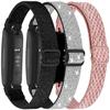 3-Pack Elastic Nylon Bands Compatible with Fitbit Inspire 3/Inspire 2/Inspire HR/Inspire, Breathable Adjustable Replacement Stretchy Nylon Loop Wristband Sport Strap for Women Men, 301 view 1