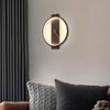 ZWPAYF Creative Design Clock and Watch Modelling Wall Sconces Round Black Metal Wall lamp Household LED Side Glow Wall Lights 22w Warm Light Dresser, Living Room Wall Light Fixtures view 3
