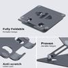 Aoviho Adjustable Tablet Stand Holder for Desk, Desktop Tablet Holder, Foldable Aluminum Tablet Mount for iPad pro 12.9, iPad Air Mini, Samsung Galaxy Tabs Z Fold Kindle Fire,4-12 inch, Grey view 4