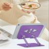 Aoviho Tablet Stand Holder for Desk, Adjustable Desktop Tablet Holder, Foldable Aluminum Tablet Mount for iPad pro 12.9, iPad Air Mini, Samsung Galaxy Tabs Z Fold Kindle Fire 4-12 inch Purple view 2