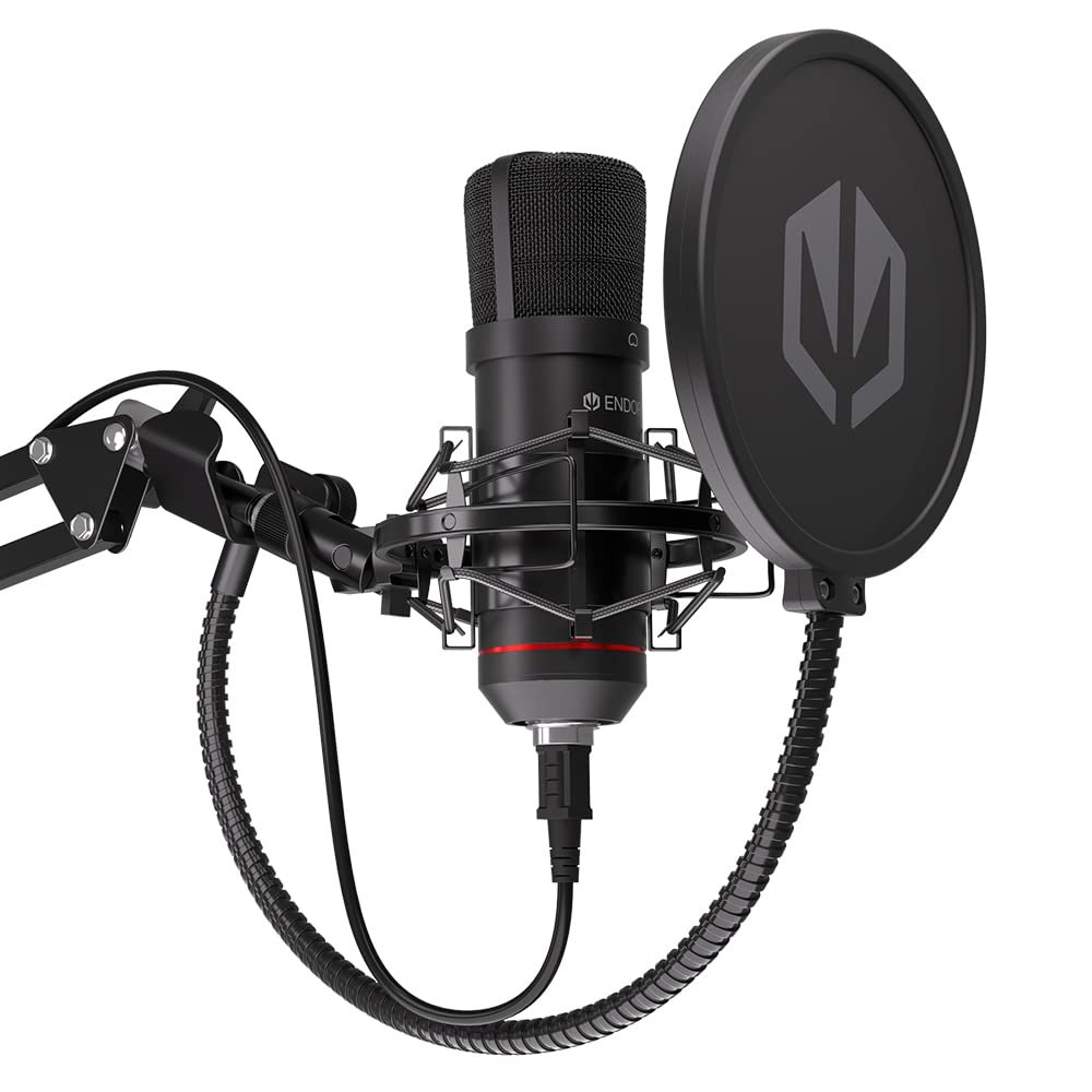 ENDORFY Solum EY1B001 High-End Damper Mount, Adjustable Pivot Points with USB Cable Screwed into The Frame, Adjustable and Rotatable Desk Mount, USB Plug & Play, EY1B001