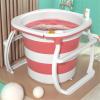 Portable Bathtub Adult Freestanding Bathtub Efficient Maintenance Of Temperature Silica Gel Folding Bathtub For Hot Or Cold Bath In Home And Outdoor,pink,M view 1