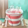 Portable Bathtub Adult Freestanding Bathtub Efficient Maintenance Of Temperature Silica Gel Folding Bathtub For Hot Or Cold Bath In Home And Outdoor,pink,M view 3