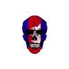 Cambodia Skull Flag Sticker Cambodian Pride Patriotic Human Skull Stickers Patriotism Sticker for Laptop, Phone, Water Bottle - Vinyl Skull Decal view 1