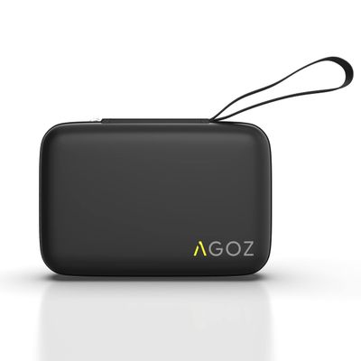 AGOZ Carrying Case Compatible with Freestyle Libre 2 & 3 Reader - 4.0 x 2.25 Inch Travel Pouch Holster, Protective Cover Holder with Wrist Strap (Black)