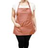 CHARLENE Short Vinyl Apron Waterproof Chemical Proof for Salon Stylist Nail Skin Care Grooming Makeup (Coral) view 1