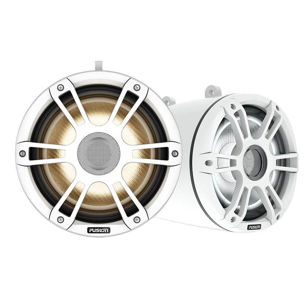 Garmin Fusion Signature Series 3i Marine Wake Tower Speakers, 8.8" 330-watt CRGBW Sports White Marine Wake Tower Speakers (Pair)