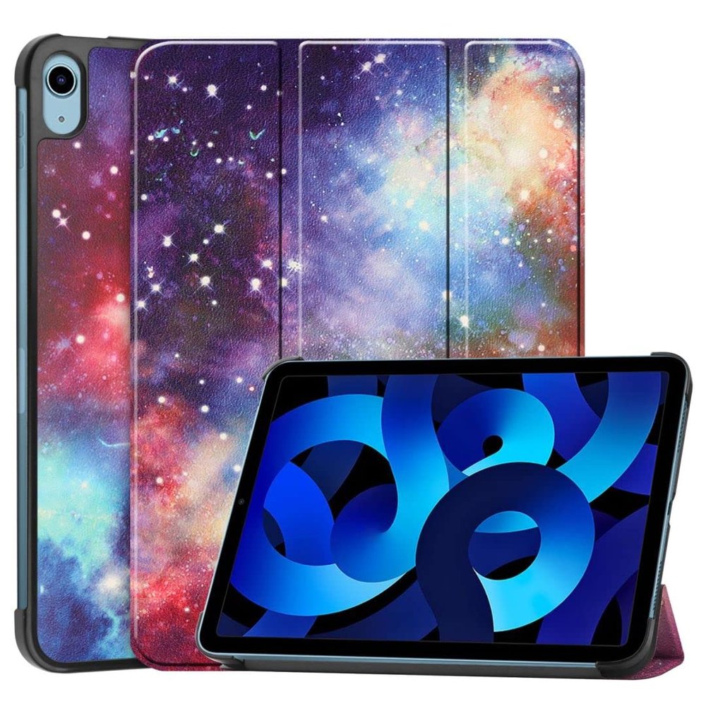 EpicGadget Case for iPad 10th Generation 10.9 Inch 2022 Released - Slim Lightweight Protective Shell with Auto Sleep/Wake Trifold Stand Cover Case (Galaxy)