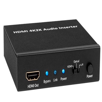 4Kx2K HDMI DVI Audio Embedder + Analog/Digital Audio to HDMI DVI Converter