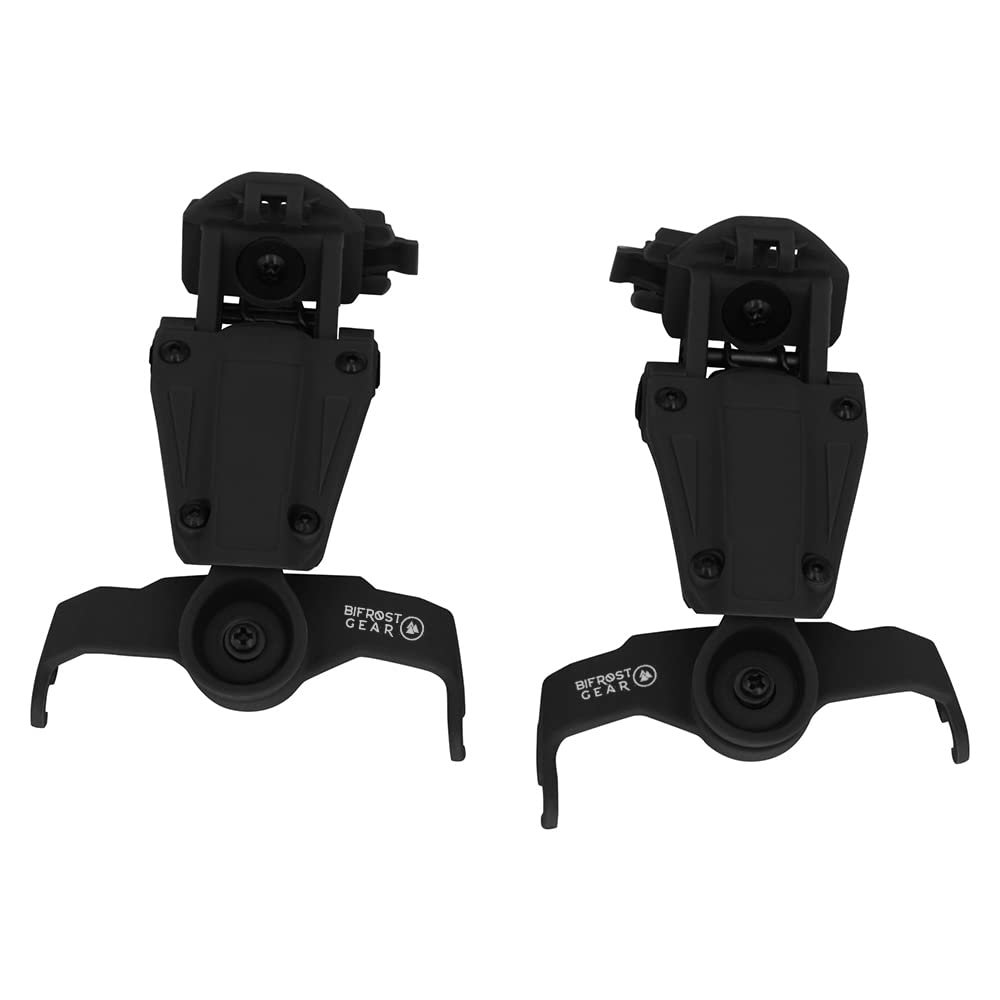 Bifrost Gear COM-RAC Tactical Helmet Rail Adapter for Howard Leight Headset (Black)