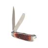 ARIAT Large Trapper Folding Knife, Natural Wood Handle - Traditional Double Blade Design view 3