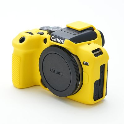 EOS R10 Case, TUYUNG Silicone Protective Housing Case Cover, Compatible with Canon EOS R10 Mirrorless Camera, Yellow