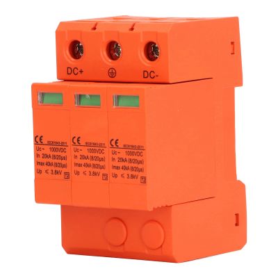 3P 40kv 1000V DC Protector PV Protective Device Voltage Arrester Device