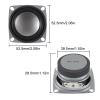 ACEIRMC 4PCS 2" 4Ohm 3W DIY Small Full Range Audio Speaker Stereo Woofer Loudspeaker for Arduino and DIY Speaker (A) view 3
