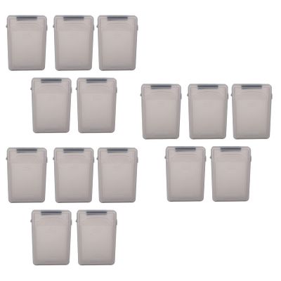 CRAKES 15Pcs 3.5 Inch IDE SATA HDD Hard Drive Disk Plastic Storage Box Case Enclosure