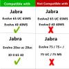 YDYBZB Ear Pads Ear Cushions Earpads Mic Foam Replacement Compatible with Jabra Evolve 65UC 65MS 40UC 40MS 30US 30II 20SE 20UC 20MS Headphones Protein Leather view 2