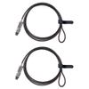 Nemeae 2X 4 Digital Universal Lock USB Laptop Security Cable Lock for Computer view 1