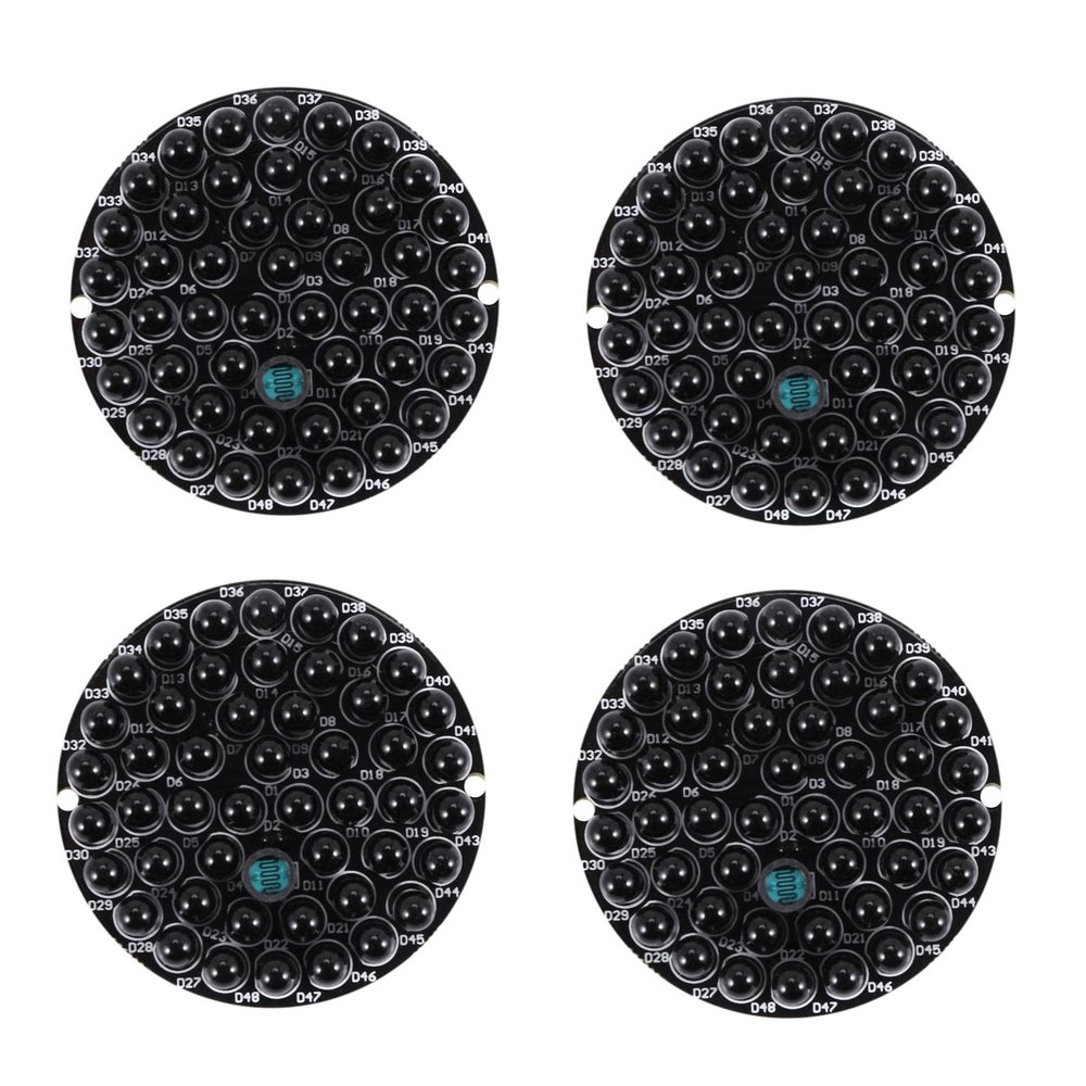 CRAKES 4X IR Infrared LED Board 940Nm 48Pcs IR Invisible at Night No Exposure Light Board