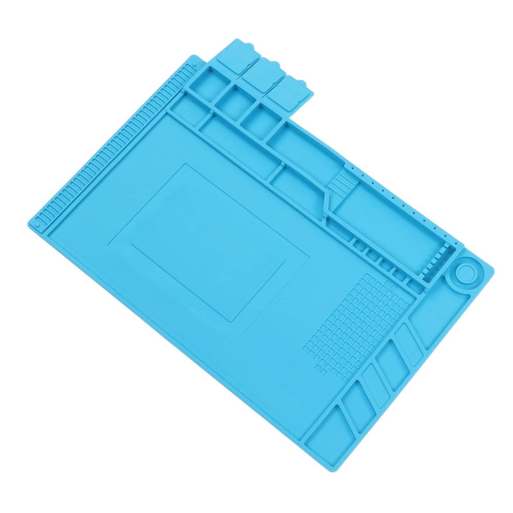 Fafeicy Silicone Electronic Repair Mat,high Temperature Resistant Heat Insulation Silicone Repair Mat or Cellphone, Computer, PCB Board