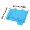 Fafeicy Silicone Electronic Repair Mat,high Temperature Resistant Heat Insulation Silicone Repair Mat or Cellphone, Computer, PCB Board view 2