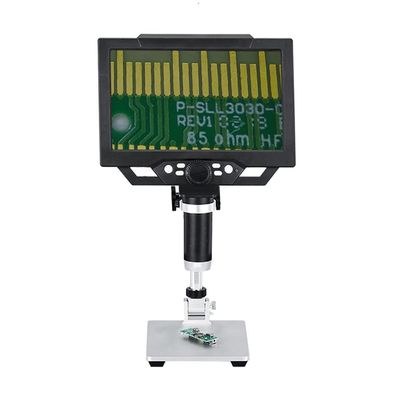 G1600 G1200 Digital Microscope 12M 1-1600X Magnification Microscope 9inch LCD Photo Video Playback Mode 16 Languages Microscope (Color : G1600 No Light, Size : US Plug)